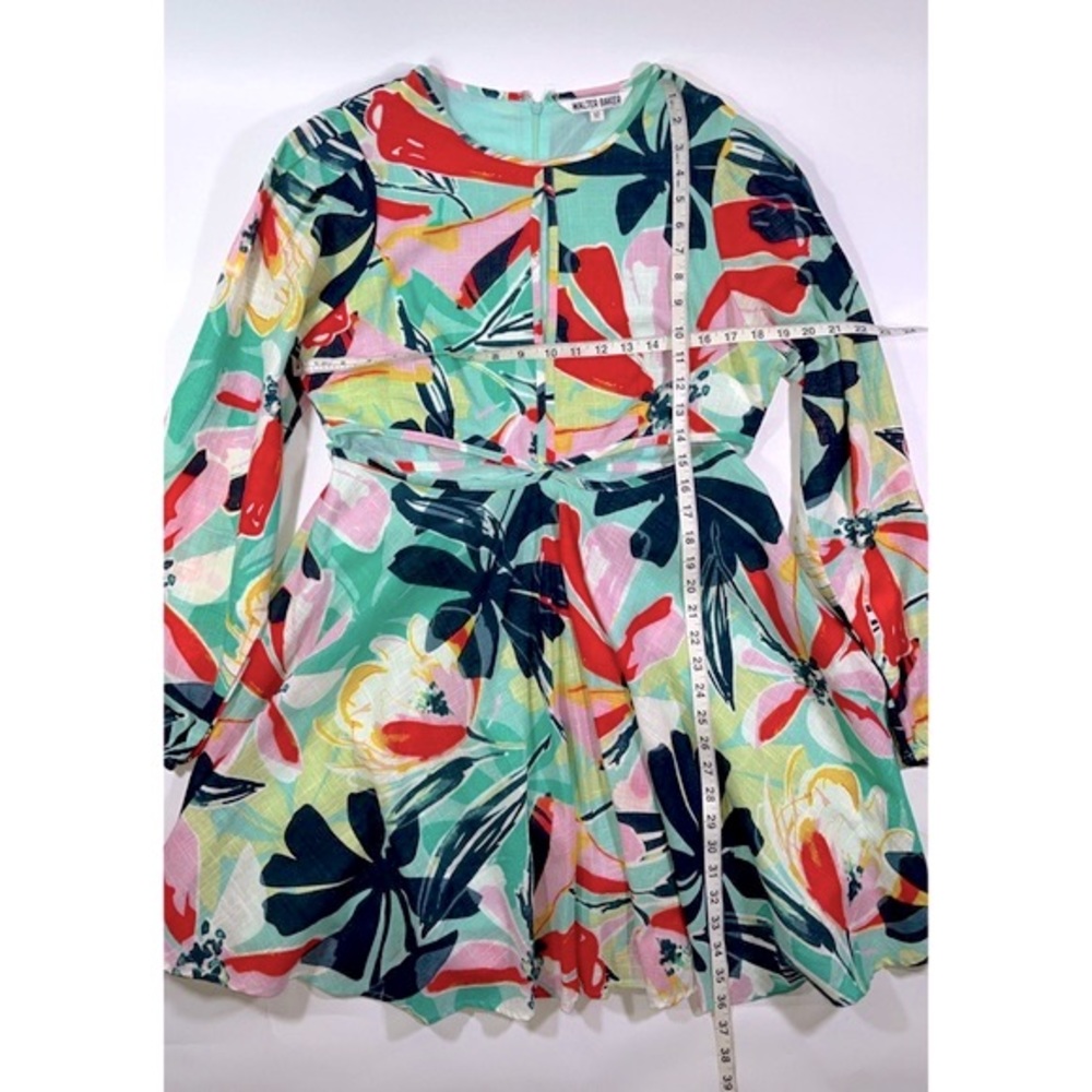 Walter Baker Hannah Floral Dress w/ Cut Out Details (Size: 12) - Picture 4 of 7